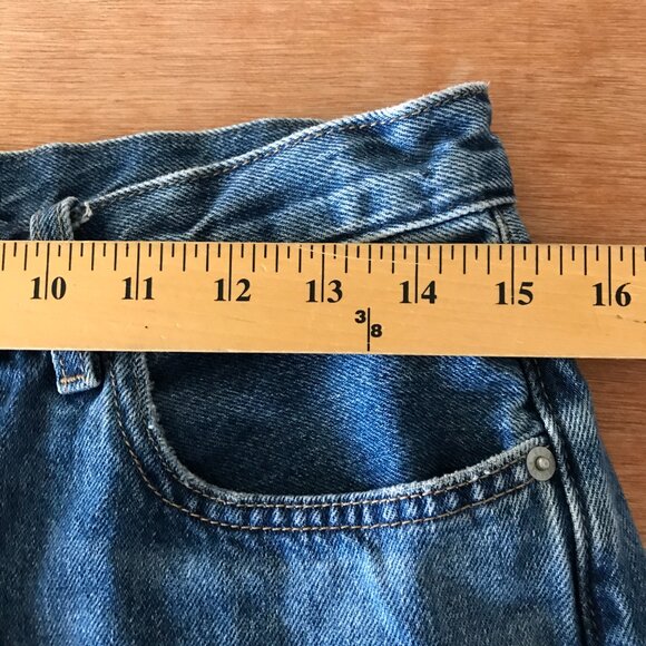 Uniqlo Relaxed Tapered Jeans Men 26x24 Blue Kaihara Fabric Stretch Preppy 18162 - Picture 12 of 14